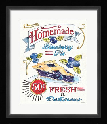 Framed Fruit Stand VI Print
