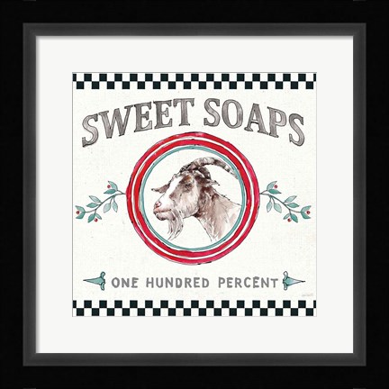 Framed Farm Signs V Print