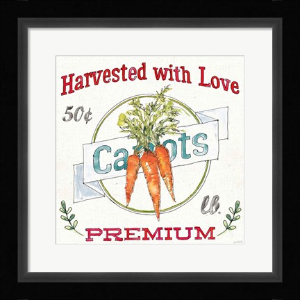 Framed Veggie Market V Print