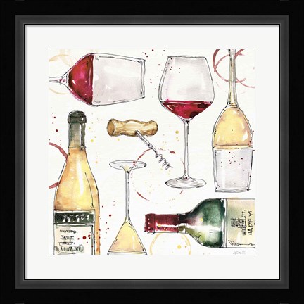 Framed Oaked and Aged III Print