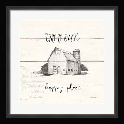 Framed Life at Home IV Shiplap Print