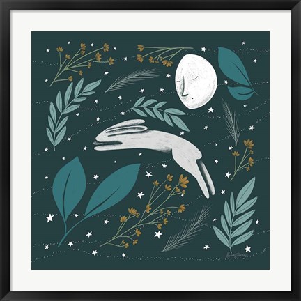 Framed Sweet Dreams Bunny VI Print