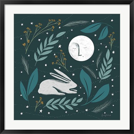 Framed Sweet Dreams Bunny III Print