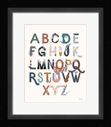 Framed Alphabet A to Z Print