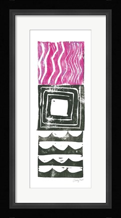 Framed Block Print IV Print