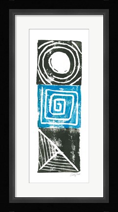 Framed Block Print III Print