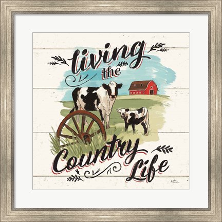 Framed Farm Life II Country Print