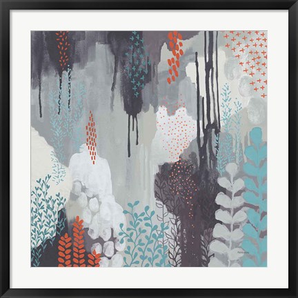 Framed Gray Forest I Print