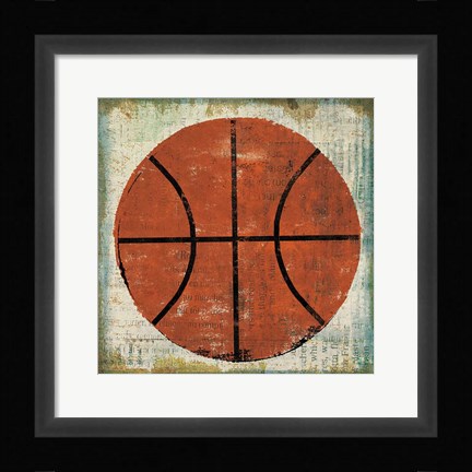 Framed Ball II on Ivory Print