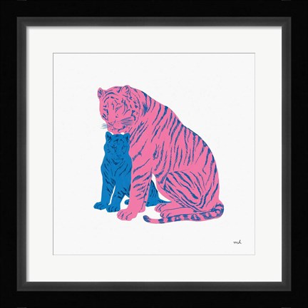 Framed Hey Tiger II Print