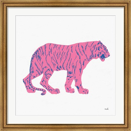 Framed Hey Tiger I Print