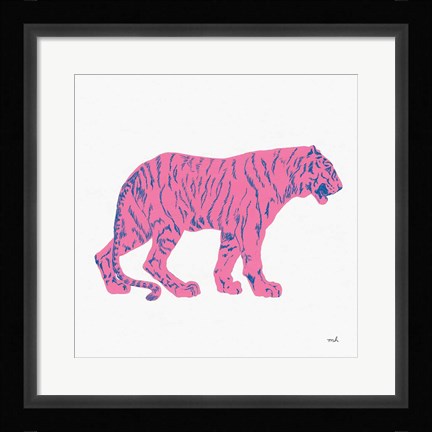 Framed Hey Tiger I Print