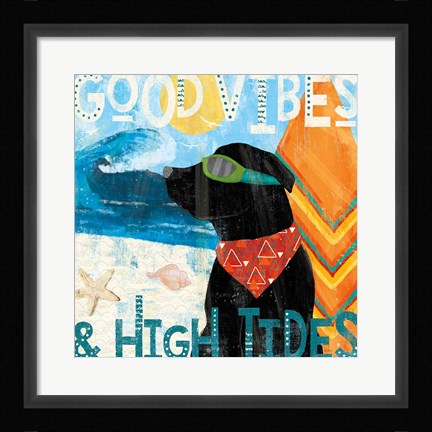 Framed Good Vibes IV Print