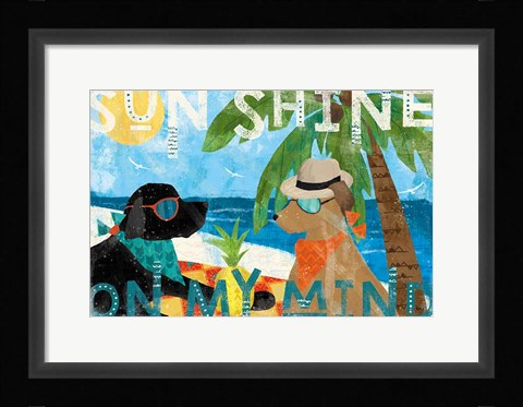 Framed Good Vibes I Print