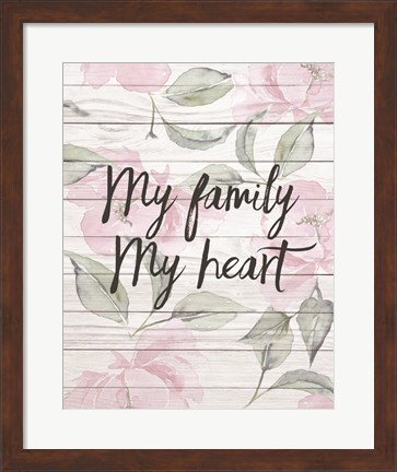 Framed My Family - Floral 2 Print