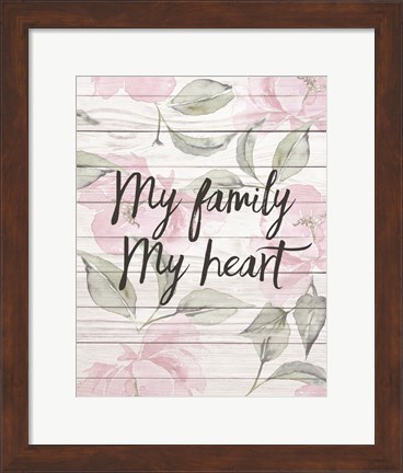 Framed My Family - Floral 2 Print