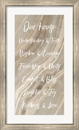 Framed Our House - Gray Print