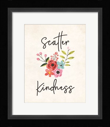 Framed Scatter Kindness Print