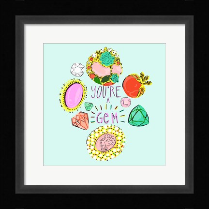 Framed Ocean's Bottom I Print