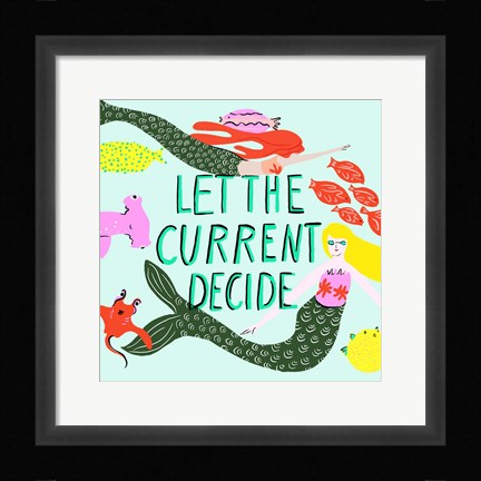 Framed Ocean's Bottom II Print