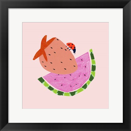 Framed Strawberry Fields I Print