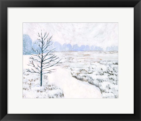 Framed Frozen River Study I Print