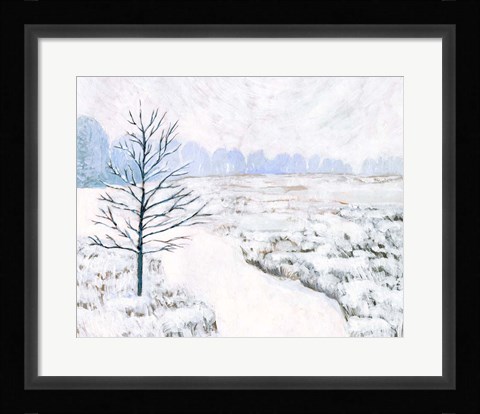 Framed Frozen River Study I Print