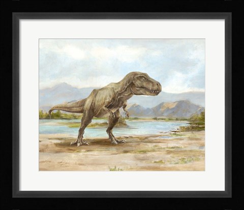 Framed Dinosaur Illustration III Print