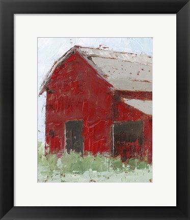 Framed Big Red Barn II Print