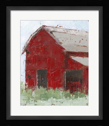 Framed Big Red Barn II Print