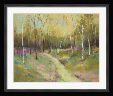 Framed Wooded Pathway II Print
