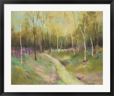 Framed Wooded Pathway II Print