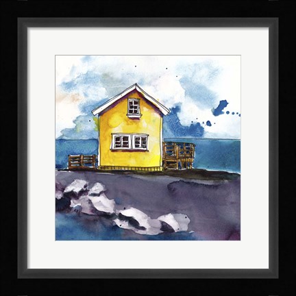 Framed Cabin Scape I Print