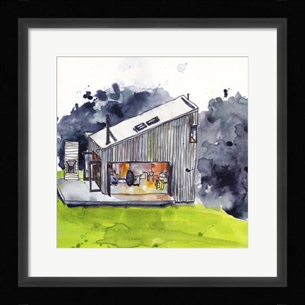 Framed Cabin Scape IV Print