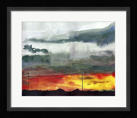 Framed Night Sky II Print