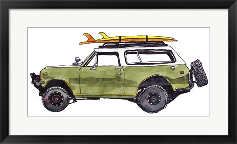 Framed Surf Car II Print