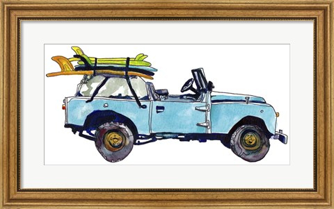 Framed Surf Car III Print