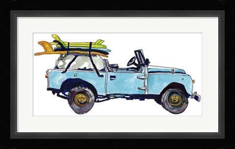 Framed Surf Car III Print