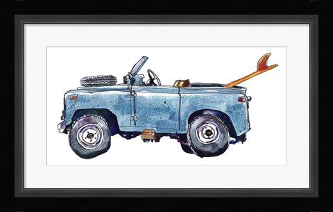 Framed Surf Car VI Print