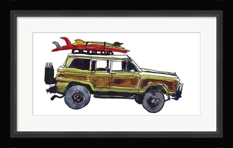 Framed Surf Car VII Print