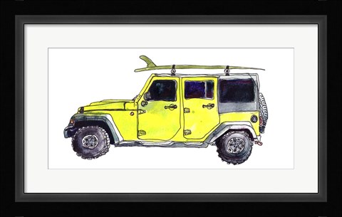 Framed Surf Car VIII Print