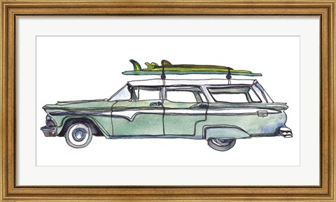 Framed Surf Car XI Print