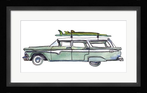 Framed Surf Car XI Print