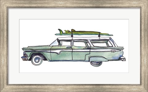 Framed Surf Car XI Print