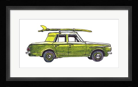 Framed Surf Car XII Print