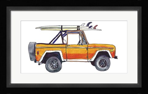 Framed Surf Car XIII Print