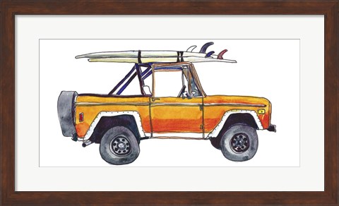 Framed Surf Car XIII Print