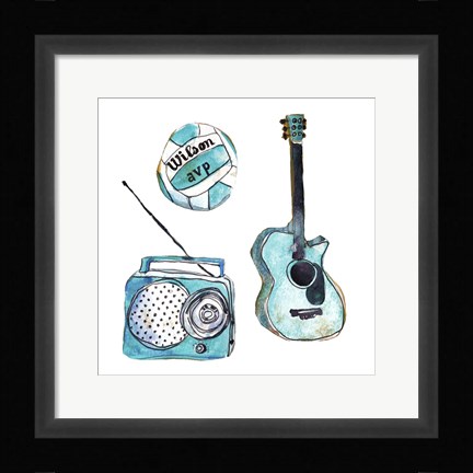 Framed Beach Vibes III Print