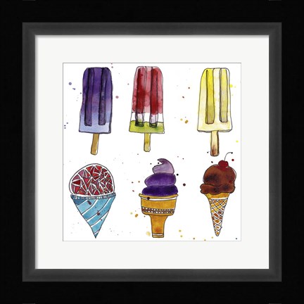 Framed Beach Vibes V Print