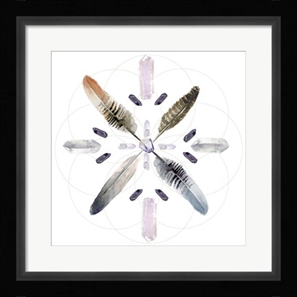 Framed Crystal Matrix I Print